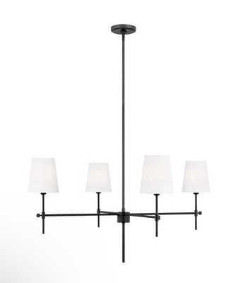 Visual Comfort Baker Large Chandelier w Natural Paper Shades Thomas O Brien