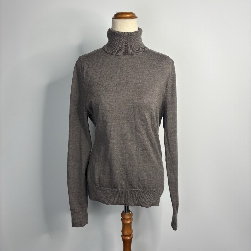 RB Sellars 100% Australian Merino Wool Jumper Size 14 Turtleneck Pullover
