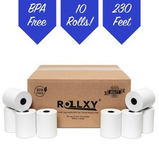 Thermal Receipt Paper Rolls 3-1/8 x 230ft 10 rolls for cash registers POS