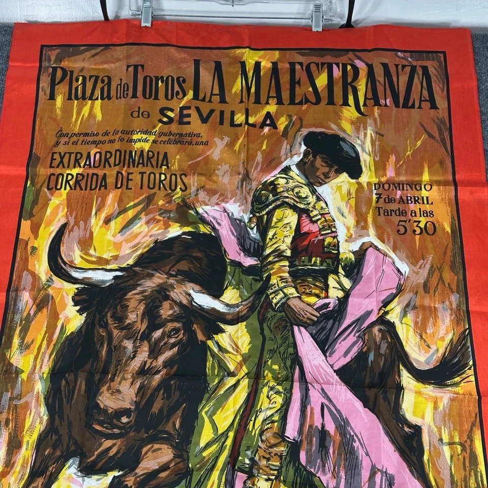 Plaza de Toros La Maestranza 塞维利亚斗牛海报织物挂毯 — 第 2/4 张图片