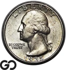 1935-D Washington Quarter, Choice AU, Better Date Denver Issue