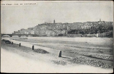 20036479 - Vintimille Vintimille Cote dAzur, vue de Vintimille AKU1 Frankreich