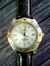 Rare Vintage Festina Vera Pelle Swiss 6077 Diver Mens Watch