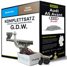 Anhängerkupplung abnehmbar für AUDI A5 Avant +E-Satz AHK