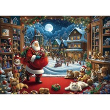 Blueforest Christmas 1000 Piece Jigsaw Puzzle for Adults - 27.5x19.7 Inches L...