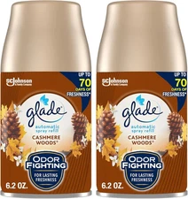 Glade Automatic Spray Refill, Air Freshener for Home and Bathroom, Cashmere Wood