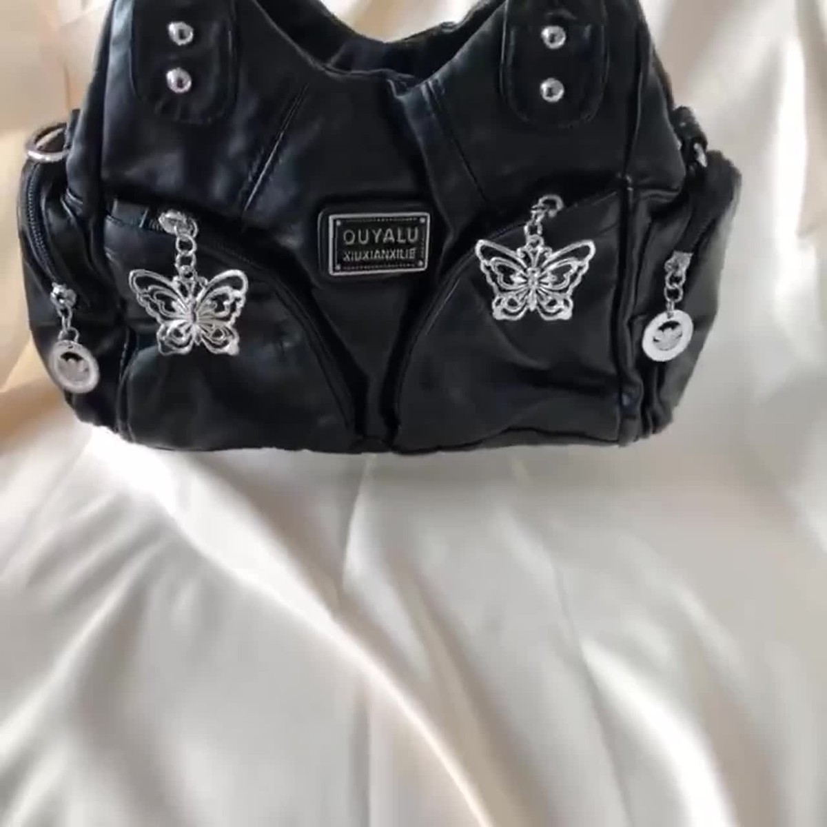 Y2k Black Womens Shoulder Bag Advanced Fashion Tote Bag