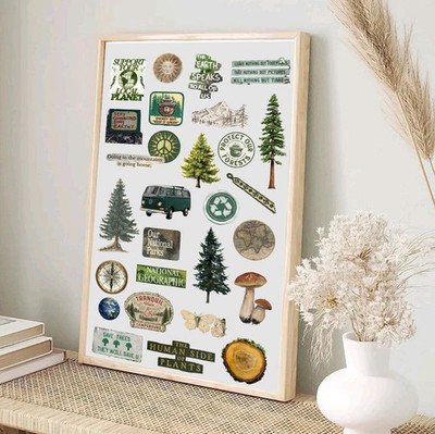 Support Your Local Planet Nature Earth Day Save Trees Wall Art Poster