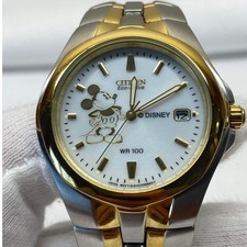 CITIZEN Eco-Drive Disney Solar Watch E111-K15699 Working Condition