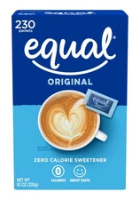 Equal Sugar Packets, 8.1oz (230 ct) - Sweetener for Beverages & Baking