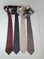 Lot Of 4 Men  s Assorted Arrow Brand Silk Neckties