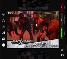 DIGITAL Topps Slam 25 BACKLASH EVENT White Moments - THE MIZ ATTACKED BY ZOMBIES