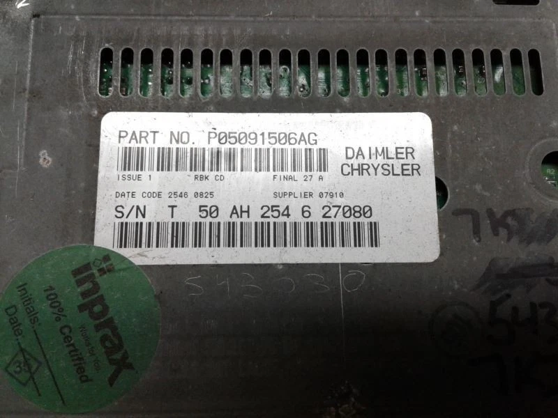 Equipo de audio receptor de radio identificación de radio Rbk compatible con 02-07 caravana 1532442 Foto 3 de 4