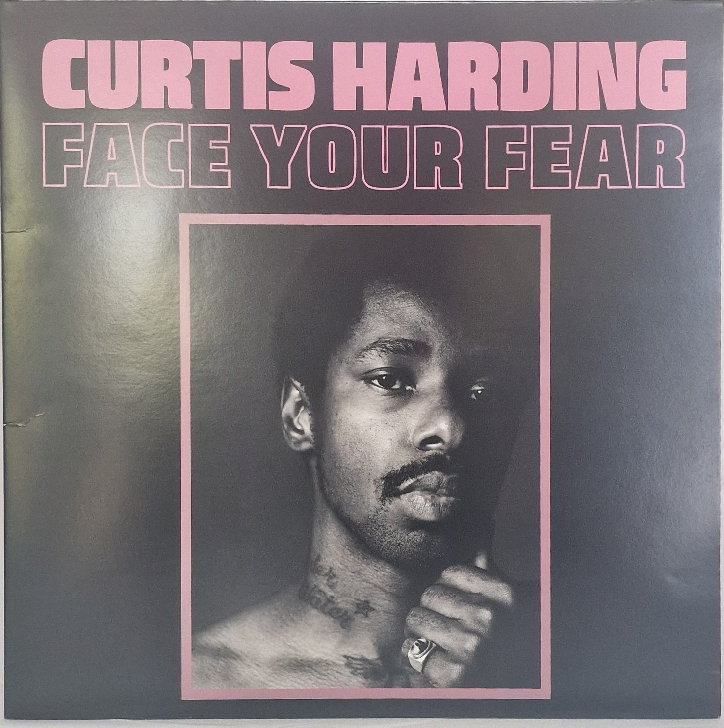 Curtis Harding - Face Your Fear. Clear Vinyl Record. Gatefold Ex Ex Condition