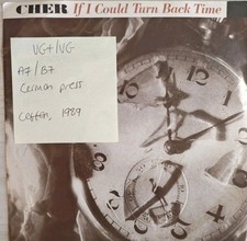 Cher If I Could Turn Back Time Vinyl Record 7" VG+/VG