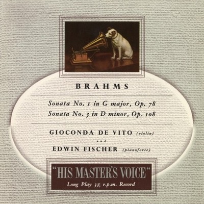 GIOCONDA DE VITO - BRAHMS VIOLIN SONATAS HQ Vinyl Reissue NEW Testament Records