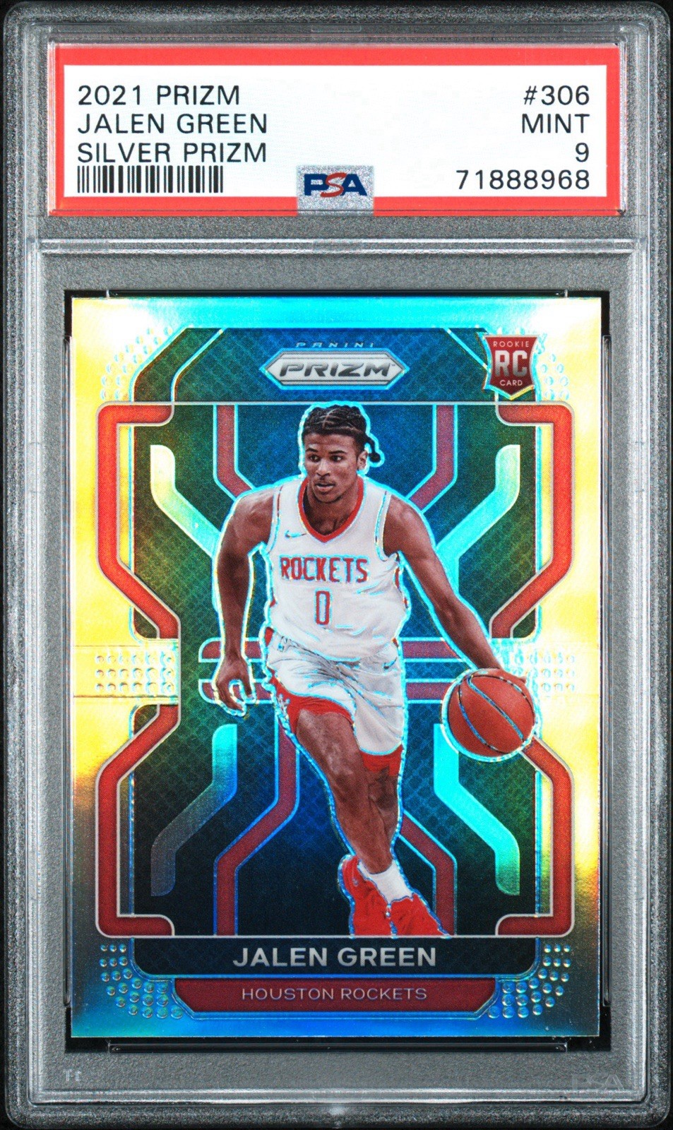 2021 Panini Prizm Jalen Green #306 Silver RC PSA 9