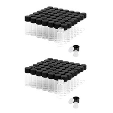 Borosilicate Glass Vials 4ml with Screw Caps - Safe, Reusable Packaging Set