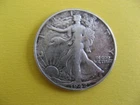 1942 walking liberty half dollar. qty1
