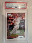 2014 Topps Mike Trout #1 PSA 10 No Sparkle on Cleat