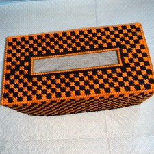 Handmade Tissue Box Cover - Plastic Canvas Fits 9x7.9  Box