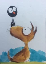 Aceo Original Mixed Media Art