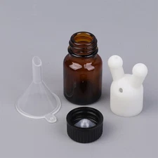 Leakproof Aroma Oil Double Hole Inhaler Cap with Refillable Empty Bottle