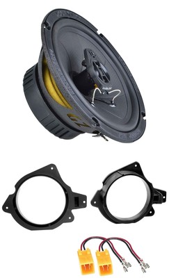 Ground Zero 2-way 120 Watt 16.5 cm speakers for Peugeot 207 CC from 07 door rear