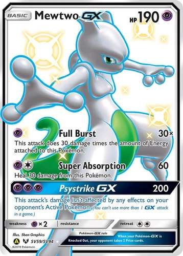 Mewtwo GX SV59/SV94 Hidden Fates: Shiny Vault