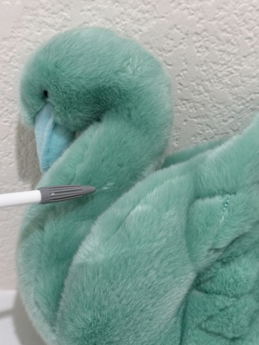 Seafoam Green Plush Swan – Disney × Douglas, 1 pc, good condition - Foto 4 di 7