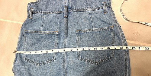 Paris Sports Club Dress Denim Jumper Overalls Vintage M - Picture 8 of 9