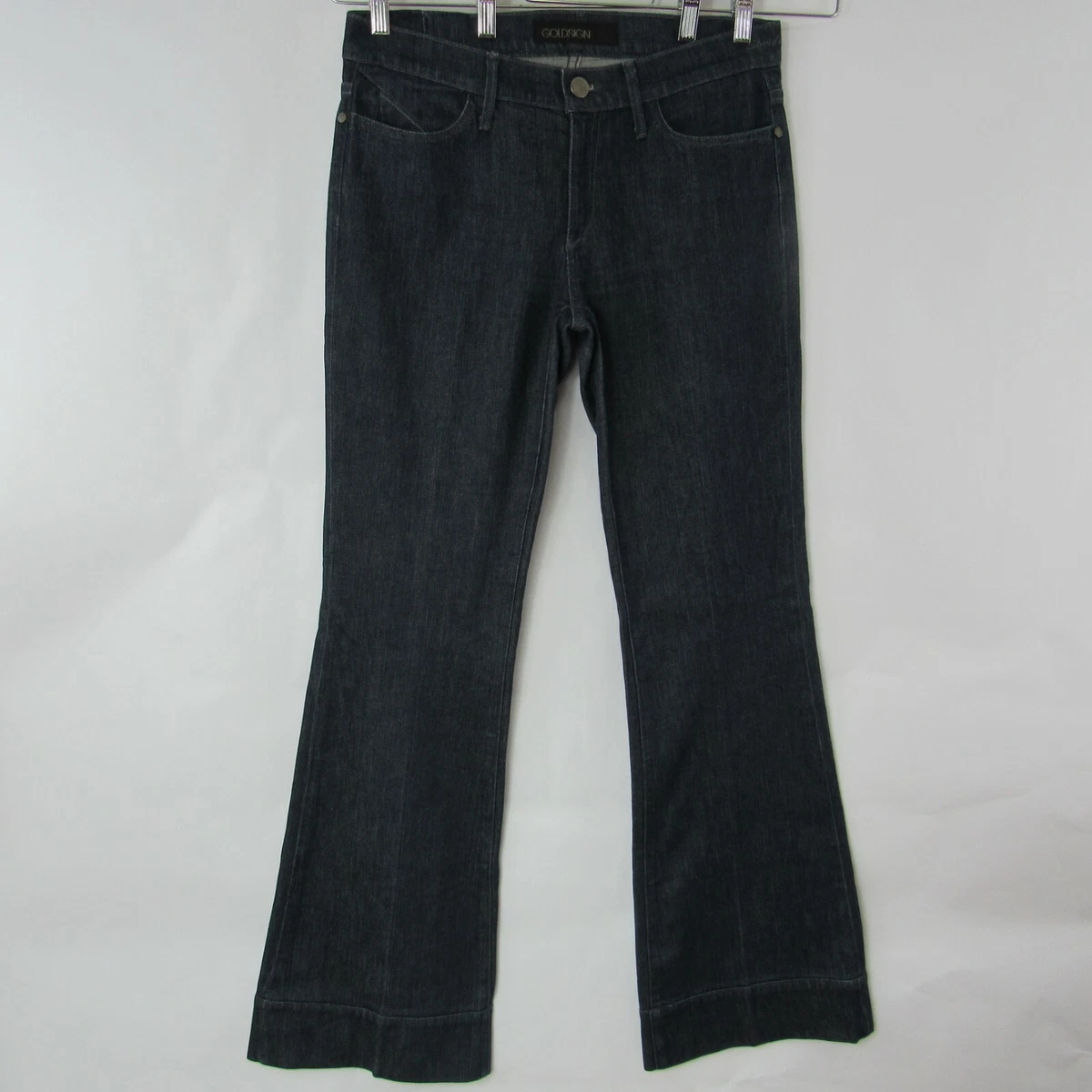 GOLD SIGN Jeans Stardust Size 29 Inseam Stretch Flare Blue Denim