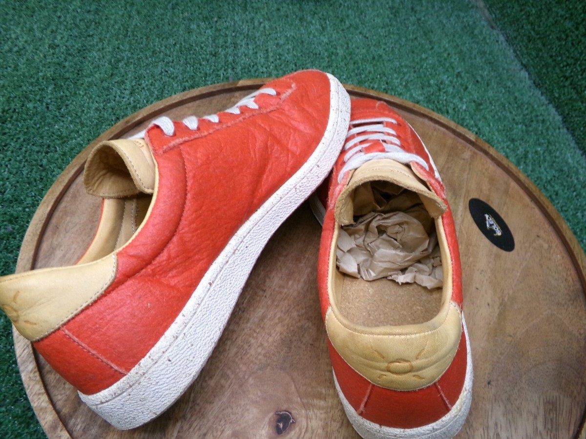 Paul Smith Womens Shoes Dusty Orange Pinatex Leather Sneakers
