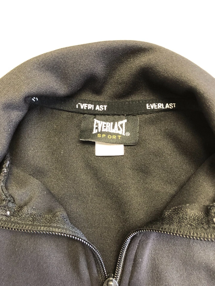 Everlast Track Jacket Kids Boy's Medium (8) Black Full Zip Sporty Casual Knit - Image 4 of 4