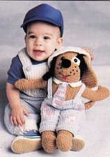 CUTE Hobo Hound & Baby Jumpsuit/Crochet Patte...