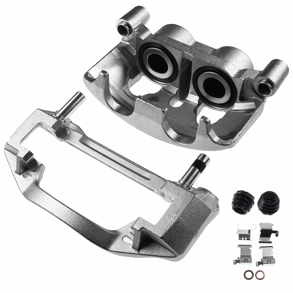 Pinza de freno trasera izquierda con soporte para Chevy Silverado 3500 HD GMC Sierra 3500 Foto 3 de 4