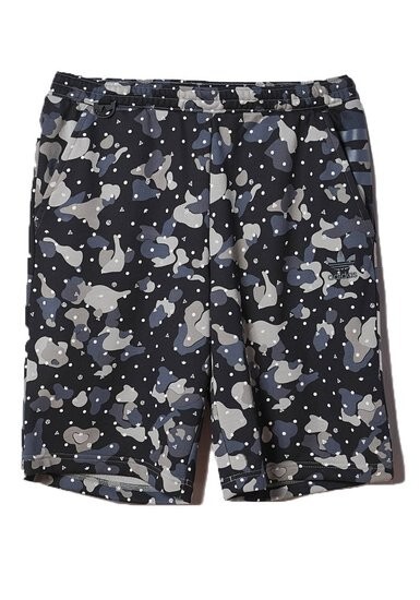 Adidas Originals Camo Fleece Shorts Black/Grey Camo Men's Small