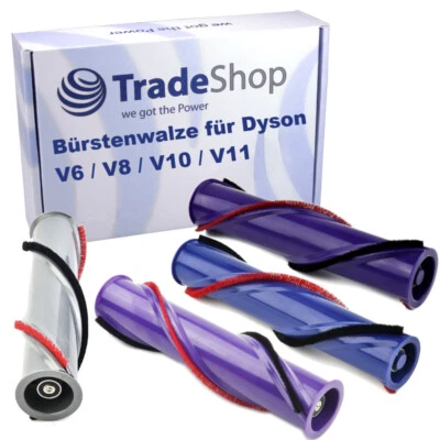 TRADE-SHOP Bürstenrolle Walze Ersatz für Dyson V6 V7 V8 V10 V11 Bodendüse Akku-Staubsauger
