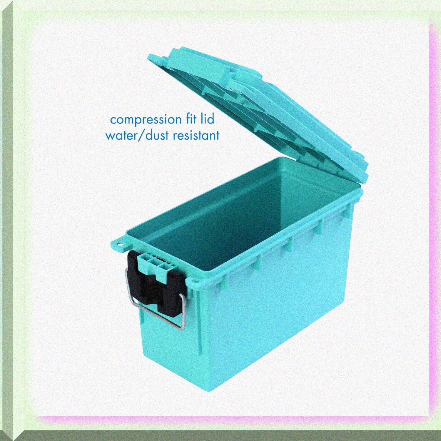 TealStack Art & Craft Organizer: Lockable, Stackable Storage Box with Handle & L