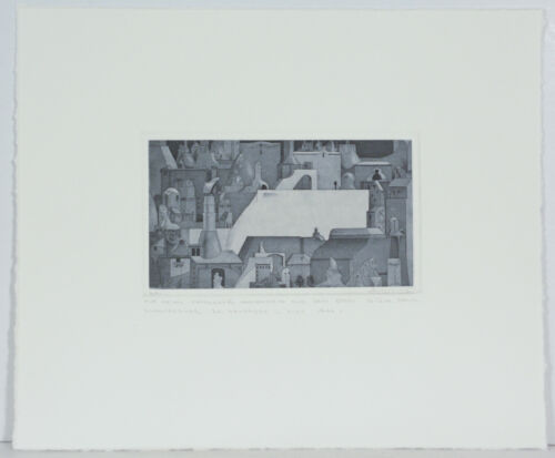 Axel Arndt / Radierung /1985  / handsigniert / hier ein E.A: Exemplar/ gewidmet - Bild 1 von 2