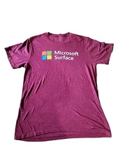 Vintage Microsoft Surface Windows T Shirt Men’s L Internet Tech Y2K Cyber 