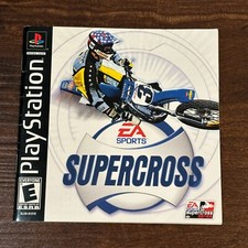 Supercross Super Cross PS1 Playstation 1 One Instruction Manual Only