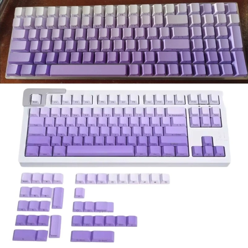 125 PBT Mechanical Keyboard Keycaps with Side or Top Engraving in Vibrant Colors for Enhanced Durability and Style 125 PBT Mechanical Keyboard Keycaps with Side or Top Engraving in Vibrant Colors for Enhanced Durability and Style