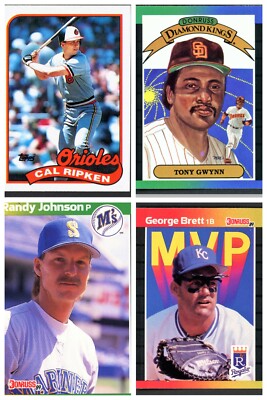 1989 Topps/Donruss Baseball Hall of Fame & Stars - Actual Scans of Cards U Pick