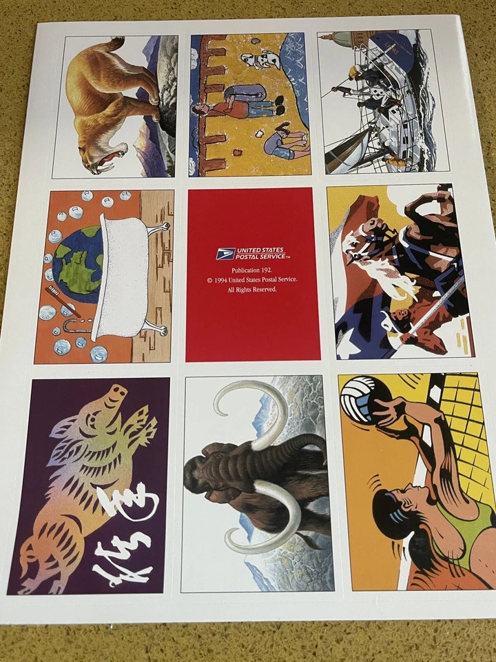 Vintage USPS Treasury of Stamp Cards 1995 - Total of 25 Collector Card Booklet - Image 2 of 4