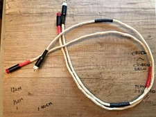 Gold &Silver Wire-Interconnect Cable-Custom Made  50cm x2 RCA-SALE Few Days-