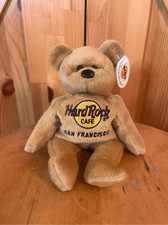 Hard Rock Cafe San Francisco Issac Beara Teddy Bear Beanie 1630