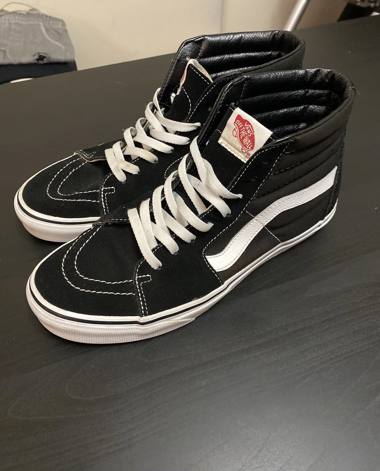Vans Sk8 High bianco e nero taglia 10