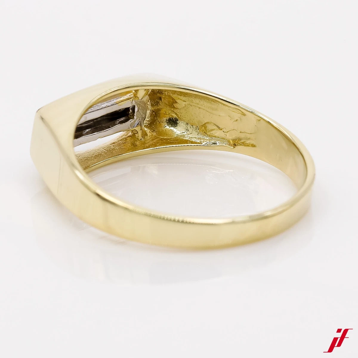 Ring 585 14K Yellow Gold 0 1 CT Diamond Value eBay