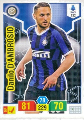 Danilo D'AMBROSIO Inter -Card Base N.132 Adrenalyn Panini 2019/20